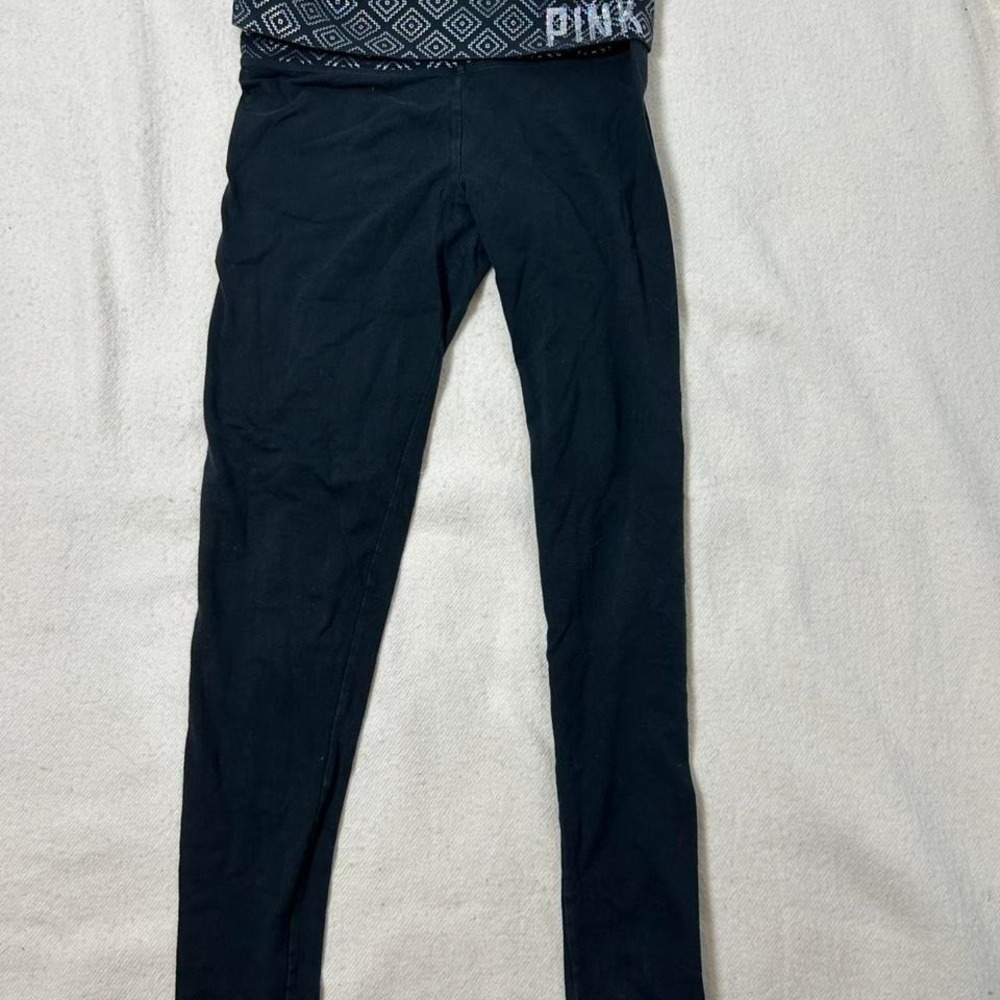 Victoria s Secret‎ Y2K PINK Limited Edition Yoga Fold Over Leggings Small Skinny